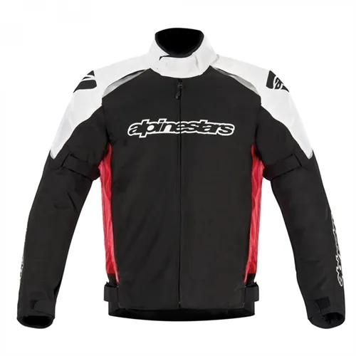 Jaqueta Alux 100% Impermeável Preto/Branco/Vermelho