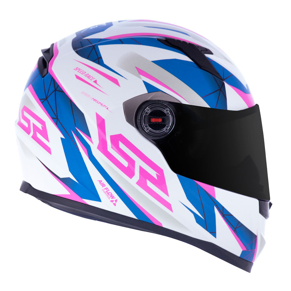 Capacete Classic Draze Rosa/Azul