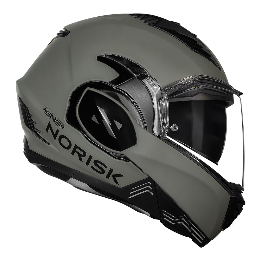 Capacete Avenger Monocolor Verde Fosco