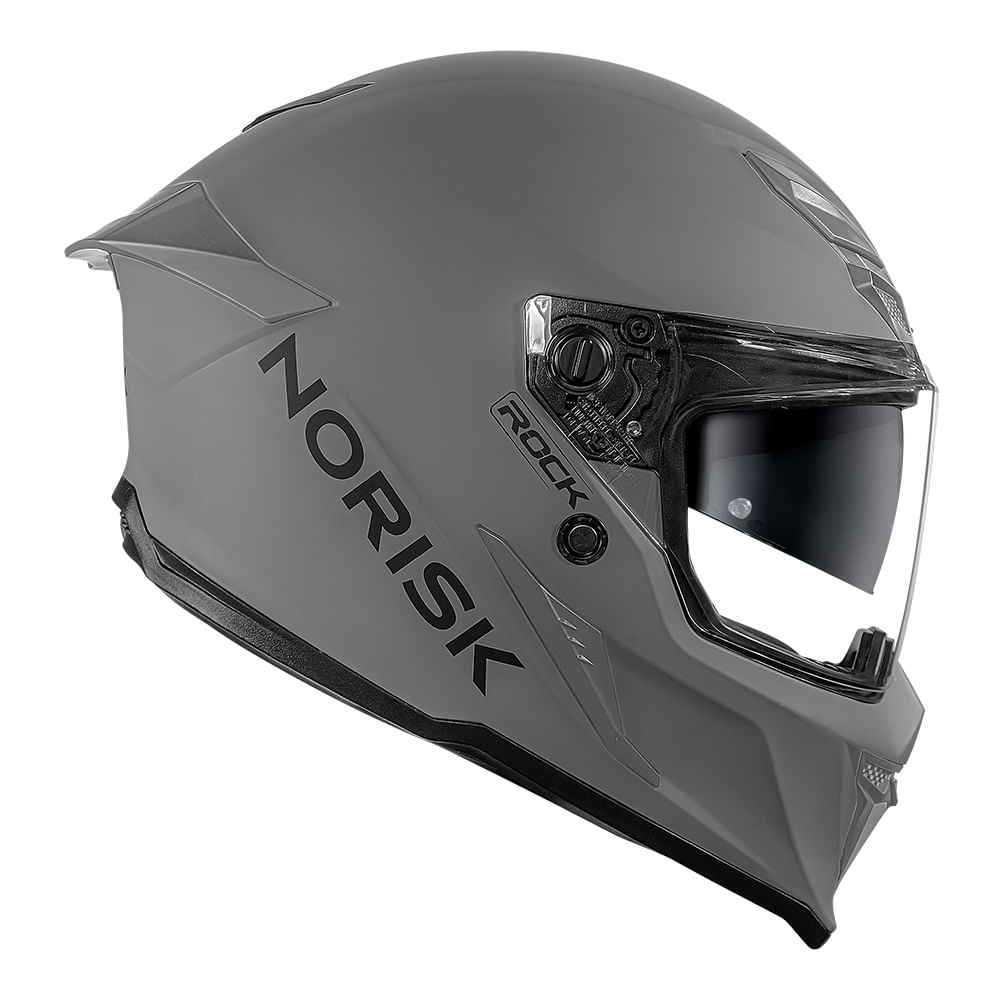 Capacete Rock Monocolor Nardo Cinza