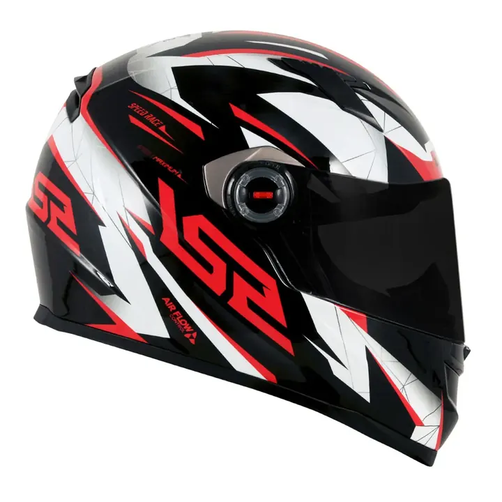 Capacete Speed Race Preto e Vermelho